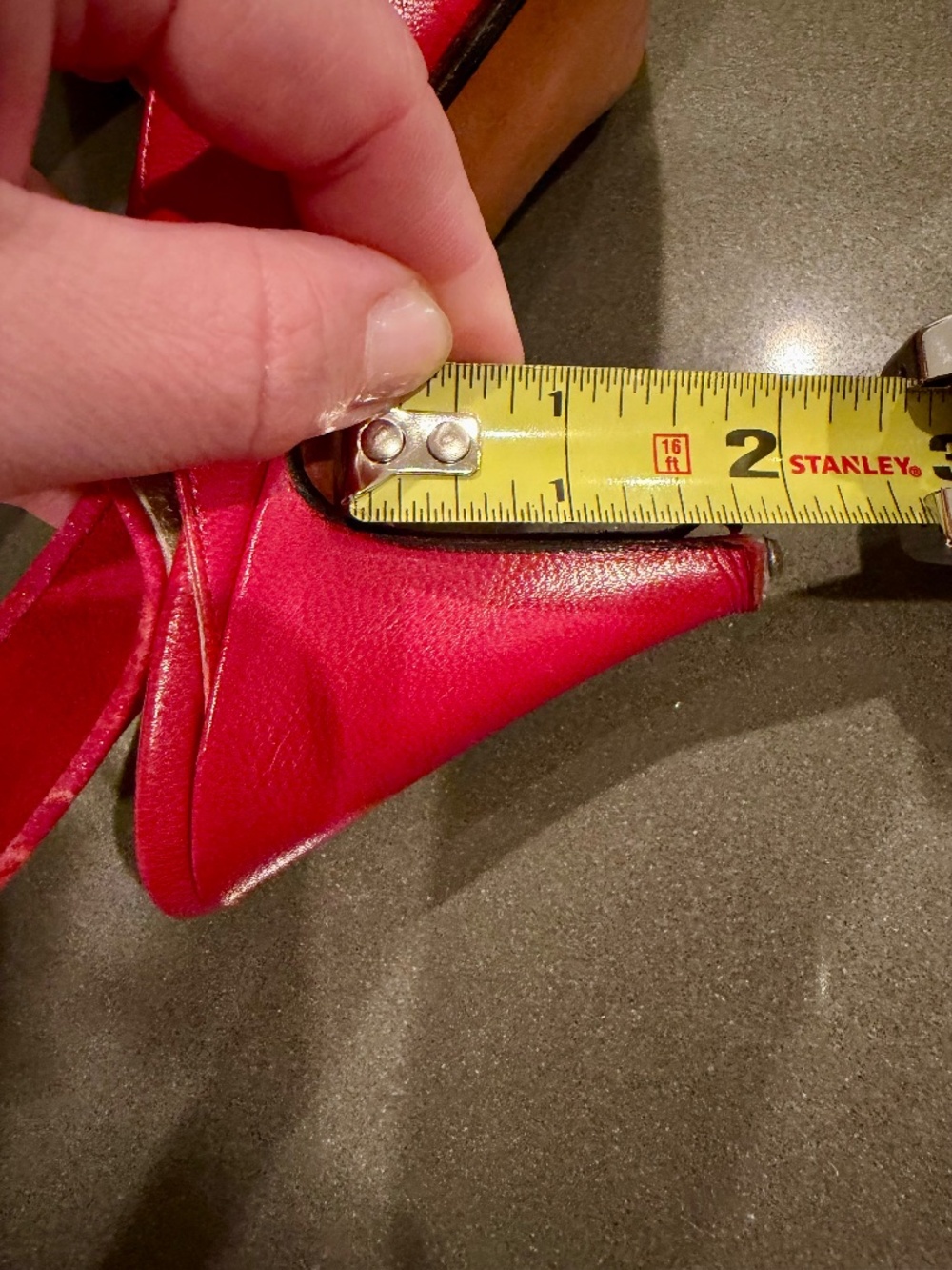 Vintage red slingback heels - size 8 (EU 38) - Picture 8 of 9